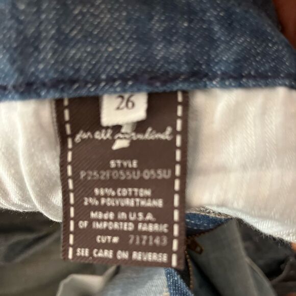 7 For All Mankind Kate dark blue straight leg jeans, great condition, size 26 - Picture 7 of 8